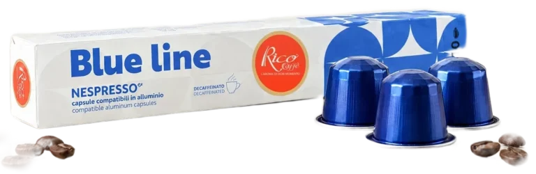 Capsule compatibili Nespresso Blue Line decaffeinato Rico Caffè