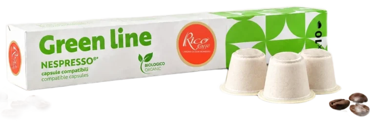 Capsule compatibili Nespresso Green Line biologico Rico Caffè
